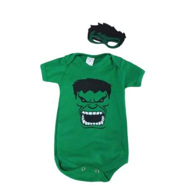 Imagem de Body Bebê Hulk com Mascara - MD, G