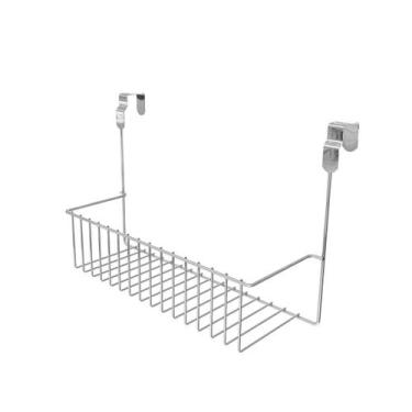 Imagem de Suporte Multiúso com Encaixe para Porta de Armário - Stolf, Cromado