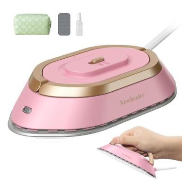Imagem de Ferro de viagem Newbealer NB301 de dupla tensão 120V/220V 300W rosa