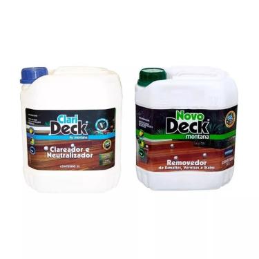 Imagem de Novodeck Removedor 5 Litros + Clarideck Clareador 5 Litros