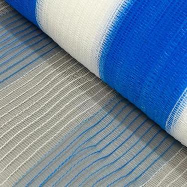 Imagem de Tela Tapume de Sinalização Azul e Branco 1,2x50m - 60m²