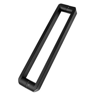 Imagem de Maçaneta de porta de tubo quadrado preto, maçaneta de porta push-pull de escritório/maçaneta de porta de vidro para casa de banho e chuveiro, 9 tamanhos / comprimento 315 mm (comprimento 315 mm)