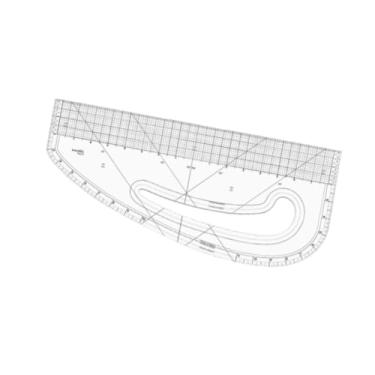Imagem de UGPLM Costura do governante francês Curva Régua de Inch Inch resistente, 40.64 Cm
