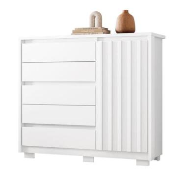 Imagem de Cômoda Sapateira Duetto 5 Gavetas Branco - ABZ - Albatroz