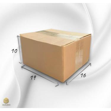 Imagem de 100 Caixas De Papelão 19x16x10 Embalagem Correios Sedex Pac - Dualbox 