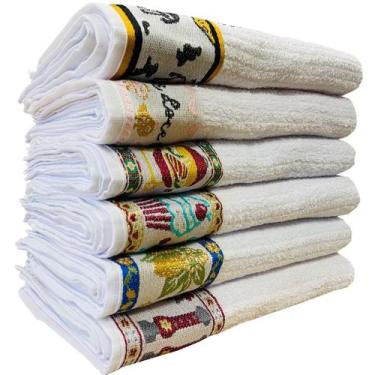 Imagem de Pano De Prato Atoalhado Cozinha Kit Com 3 Peças - lufamar, Pano De Pra