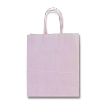 Imagem de Kit com 20 Sacolas Rosa Bebê 17,5x8,5x21,5cm – Papel com Alça Reforçada – Embalagem Delicada para Presentes, Lembrancinhas, Festas Infantis, Eventos e Lojas – Cor Suave e Charmosa