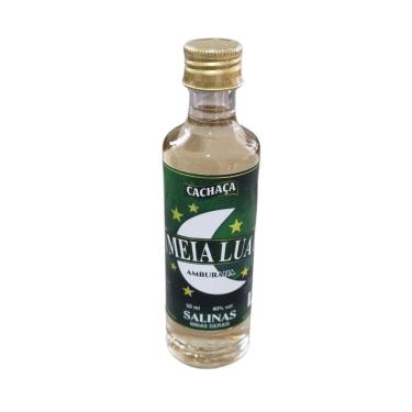 Imagem de Cachaça Meia Lua Amburana 50ml - Miniatura de Vidro