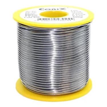 Imagem de Carretel Estanho P/ Solda 50x50 Fluxo Ra 1mm 500g Cobix