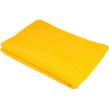Imagem de Toalha De Microfibra amarela automotiva 310g 60cm Secagem Rápida Sem Riscos
