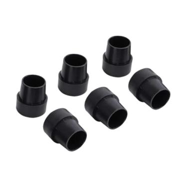 Imagem de oshhni Trampoline Ponts Pads Proteção do piso Dicas de perna não deslizante preto evitam trêmulo no chão de piso Substituição de salto tampa da cama de cano, 6 Peças