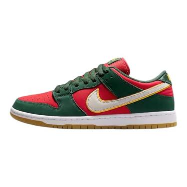 Imagem de Nike Dunk Low Tênis masculino, Abeto/branco-universitário dourado, 38