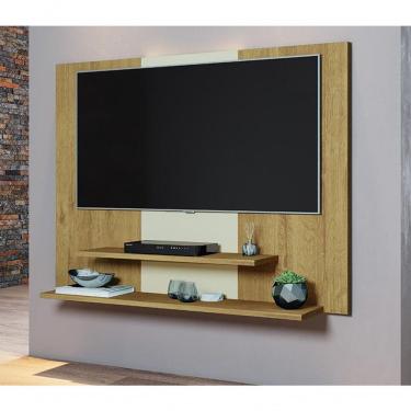 Imagem de Painel Don Para Tv Até 45" Com Prateleiras Mel/perola