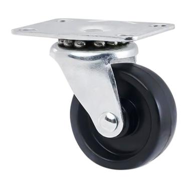 Imagem de Rodízio Pp Preto Giratório - Fertak 75mm