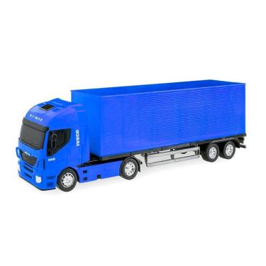 Imagem de Brinquedo Caminhão Baú Hi Way Iveco Azul
