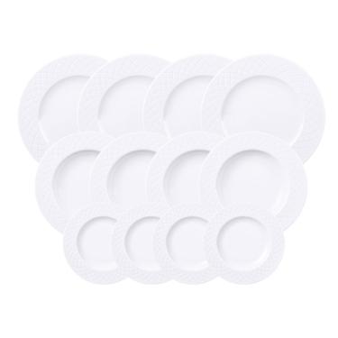 Imagem de Jogo De Pratos Tramontina Ingrid Em Porcelana 12 Peças