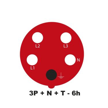 Imagem de Tomada De Acoplamento Industrial 3p+n+t 32 A 380-415 Vca 6 H Tramontina