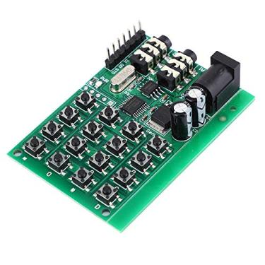 Imagem de Módulo Transmissor Dual Tones AE11A04 DTMF Gerador de Dual Tones Transmissor Ampla Faixa de Tensão 5~24VDC, MCU Interface 2 Plugues de Áudio 7 Entradas MCU, Com 16 Tons