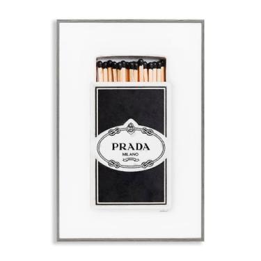 Imagem de Stupell Industries Timeless Glam Black Matchbox Gray Framed Giclee Art Design por Amanda Greenwood, 40 x 61 cm