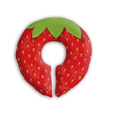 Imagem de Almofada de pescoço para bebê Moranguinho