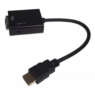 Imagem de Cabo Adaptador Hdmi Para Vga Com Áudio - TSA