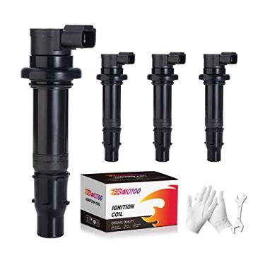 Imagem de FIREMOTOO Pacote Com 4 Bobinas De Ignição Compatíveis Yamaha 2003-2007 Yzf-R6 2006-2009 Yzf-R6S 2002-2006 Yzf-R1 2006-2014 Fz1 2009-2016 Vmax 1700 2015 Fzs1 R6 F6T558 2C0-82310-00-00