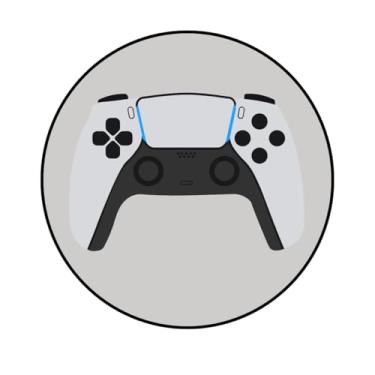 Imagem de Adesivo Personalizado Redondo Tema Games, 15cm (JG3, PAPEL RECICLAVEL, 15CM)