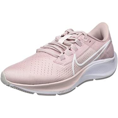 Imagem de NIKE Tênis de corrida feminino Stroke, Champanhe Branco Barely Rose Rosa Ártico, 38
