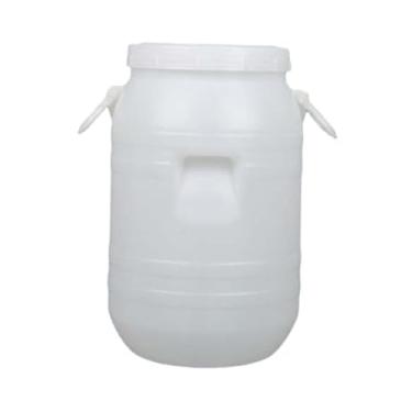 Imagem de YWJLQH Balde de PP para armazenamento de alimentos, organizador de suprimentos, balde de mel, caixa de armazenamento para café de tinta, interior e exterior, 15 L Round