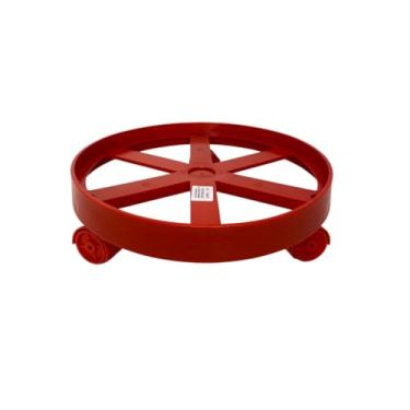 Imagem de Suporte para Botijão de Gás Vaso de Plantas e Galão de Água com Rodinha(Vermelho)
