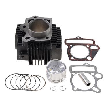 Imagem de GOOFIT Cilindro de motor de 52,4 mm com kit de pistão e peças de reposição para motores horizontais Lifan 125cc LF125 motocicleta de sujeira ATV