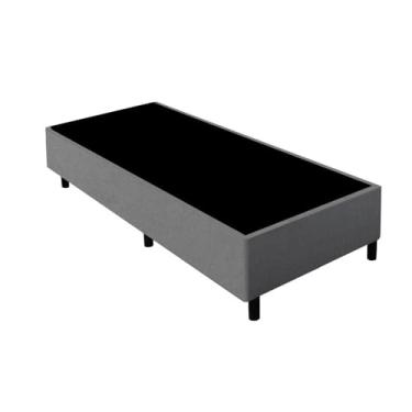 Imagem de Base Cama Box Queen Gazin 79x198x27cm Suede Linho Grafite 1 Un