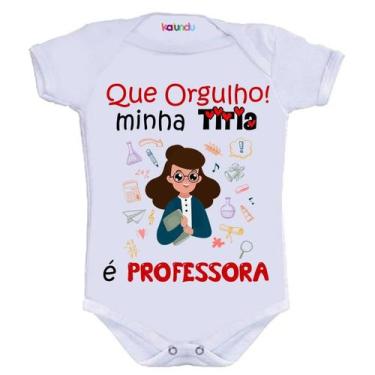 Imagem de Body Divertido - Titia Professora - KALUNDU KIDS, GG