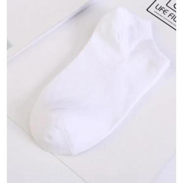 Imagem de Kit 12 pares de meia soquete unisex cores variadas - ANA CAROLA, Branc