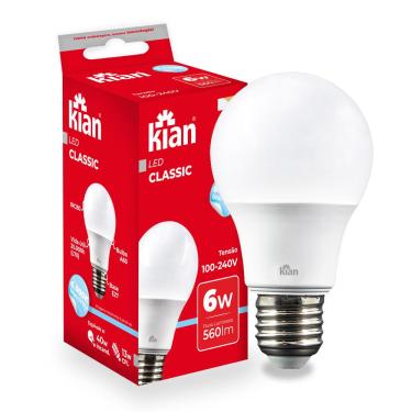 Imagem de Lâmpada Led 6W Kian Branca Bivolt
