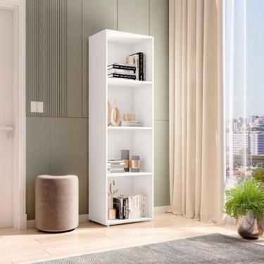 Imagem de Estante Modular para Livros 4 Nichos Calum - DRD Móveis