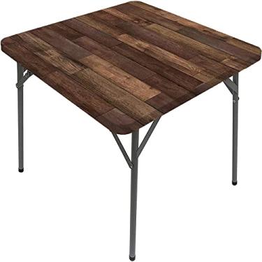 Imagem de Toalha de mesa oval de madeira, estampa de textura de prancha de madeira, para jantar na cozinha, festa, férias, Natal, buffet, serve para mesa de 122 x 172 cm