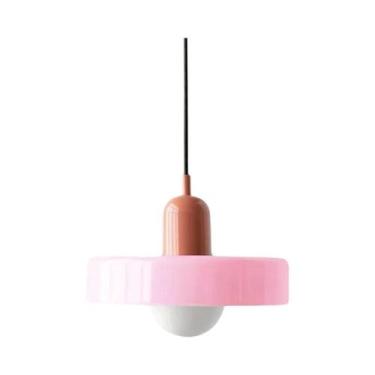 Imagem de Luminária Pendente De Vidro Nórdico Retrô E27 Led Lustre Para Sala De 