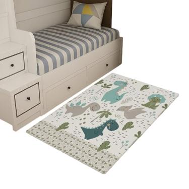 Imagem de Tapete Infantil Estampado 1,00 x 0,65 Decorativo Antiderrapante (Dinossauro)