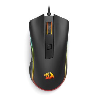 Imagem de Mouse Gamer Redragon Cobra Cypher Lite RGB Preto Sunplus 6651B 12800 DPI 6 Botões M611-RGB
