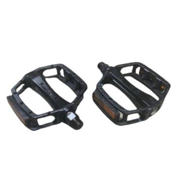 Imagem de Pedal Bicicleta Mtb Alumínio Preto Inglês 9/16 Bicicleta Gts