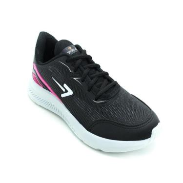 Imagem de Tênis Feminino Box 200 BX2354.138 - Preto e Rosa-Feminino