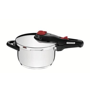 Imagem de Panela De Pressão Solar Inox Fundo Triplo 22 Cm 4,5L - Tramontina 6251