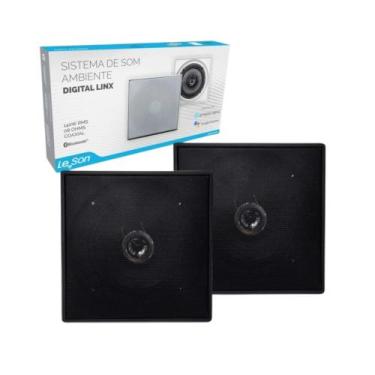 Imagem de Sistema Arandela Ativa + Arandela Passiva Quadrada Preta 6" Pol 70W RM