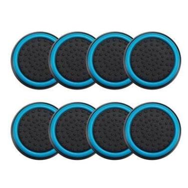 Imagem de Grips, 4 Pares, Para Controle, Anti Derrapante, Silicone, Botão Analógico Do Joystick, Azul Claro