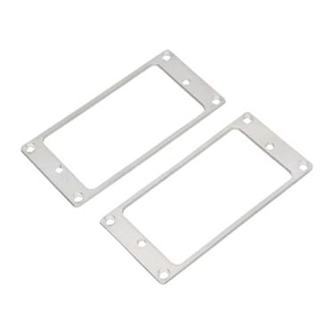 Imagem de TTETTZ 2 Peças Captador Humbucker Captador Montagem Quadro LP Guitarras Acessórios Peça de Reposição Captadores Quadro, Prata