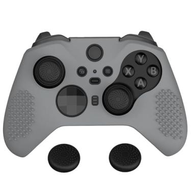 Imagem de eXtremeRate PlayVital New Hope Gray Soft Anti-Slip Silicone Cover Skins for Xbox One Elite Controller Series 2, Custom Protective Case for Xbox Elite Series 2 Core Controller with Thumb Grips