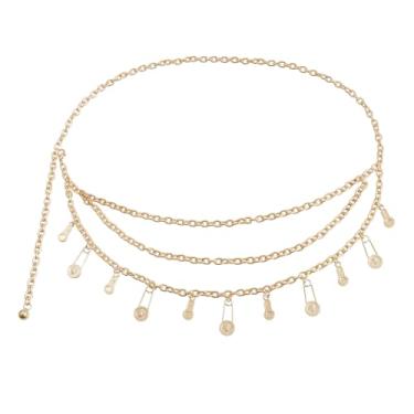 Imagem de Corrente de barriga de strass corrente de cintura de estrela de lantejoulas de cristal para biquíni corrente de joia para o corpo corrente de praia para a cintura borla correntes corporais em camadas