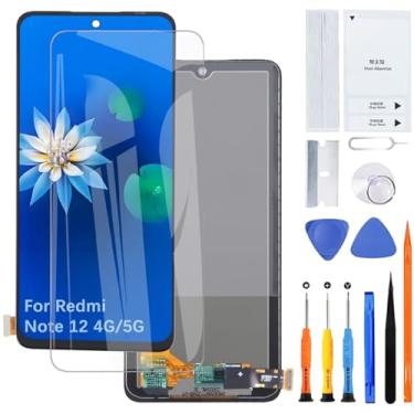Imagem de Tela de exibição para Redmi Note 12 4G/5G TFT 23021RAAEG 23021RAA2Y 23027RAD4I Conjunto de substituição de tela LCD com kit