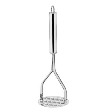 Imagem de Amassador De Batatas Em Aço Inox Prensador Manual Com Design Ergonômico Linha Premium também para legumes